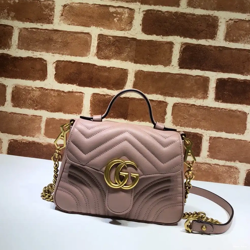 Hyper Peter top GUCCI bag handle mini Marmont GG 0707